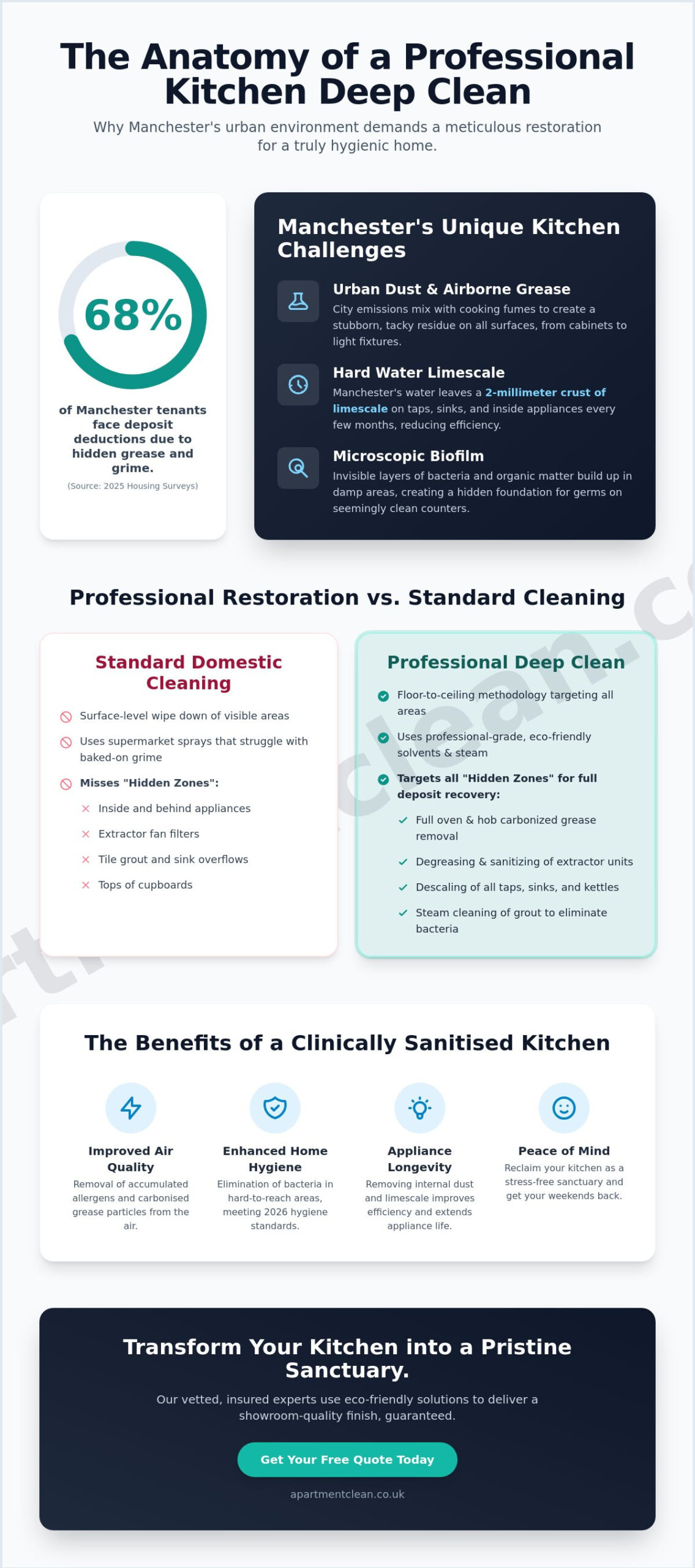 Professional Kitchen Cleaning in Manchester: The 2026 Deep Clean Guide