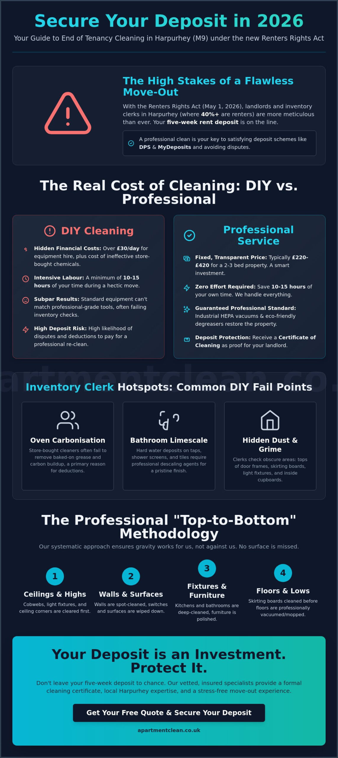 Professional End of Tenancy Cleaning Harpurhey: Secure Your Deposit in 2026