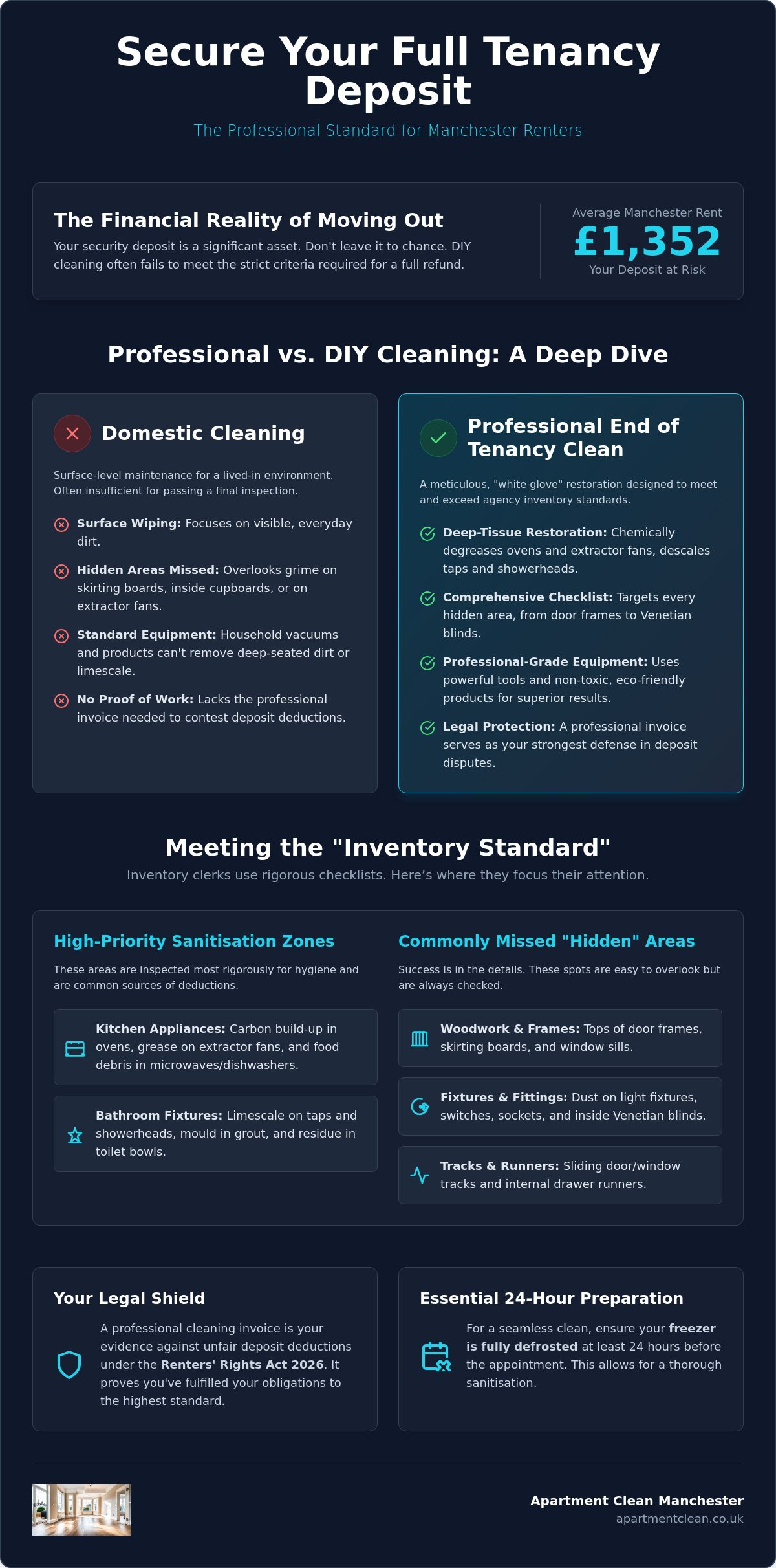 Professional End Of Tenancy Clean in Manchester: Secure Your Deposit in 2026