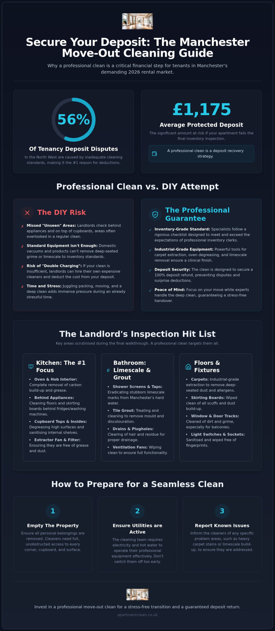 Move Out Apartment Cleaning Manchester: Secure Your Deposit in 2026